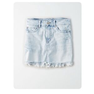 American Eagle Ne(x)t Level High-Waisted Denim Mini Skirt - Size 8 Long